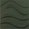 Ekena Millwork 19 5/8in. W x 19 5/8in. H Wave EnduraWall Decorative 3D Wall Panel Covers 2.67 Sq. Ft. WP20X20WVGHC - alternate 1